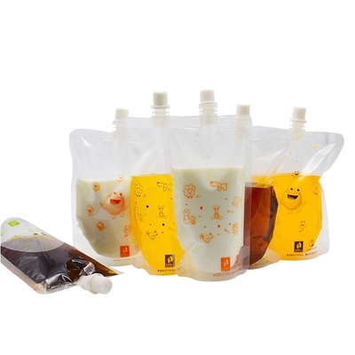 Malote bebendo congelado de BPA espaço livre transparente livre com levantar-se descartável do bico