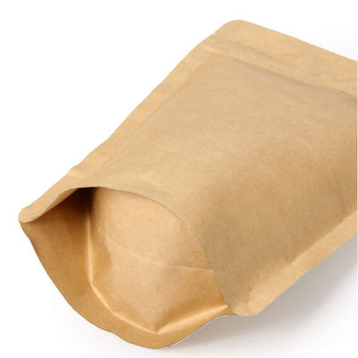 o saco de papel k biodegradável do café 16oz levanta-se a parte inferior lisa