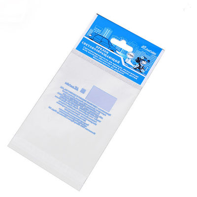 Saco de plástico transparente de OPP com encabeçamento BPA do cartão livre