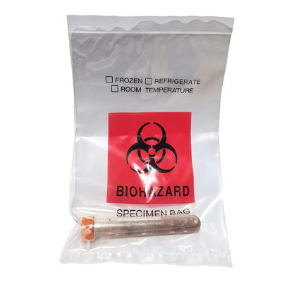 Saco de lixo k do Biohazard do espécime do polipropileno com malote do documento