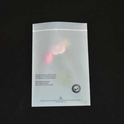 Sacos Compostable Zippered da fécula de milho, do PLA saco 100% de vestuário biodegradável