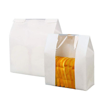 Sacos de papel inferiores lisos de Bopp Kraft, sacos do Baguette de 12* 32*8.7cm Kraft