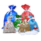 Papai Noel de Natal para crianças Saco plástico com cordão Biscoitos Doces Brinquedos Embalagem