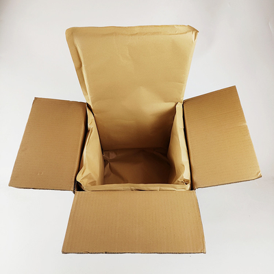 Eco-friendly Side Road Reciclável papel kraft revestimentos térmicos de lã Material de caixa Cooler Liner