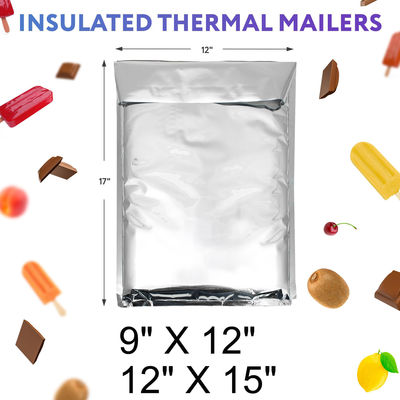 Reciclagem de papel metálico de alumínio quente-frio termo-isolado de borbulha refrigerador Mailers envelope