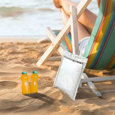 Envelopes de transporte isolados em prata Bolsas de papel metálico isolado auto-selado Bolsas térmicas isoladas