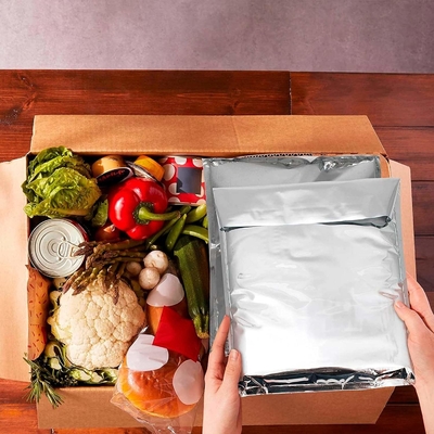 Envelopes de transporte isolados em prata Bolsas de papel metálico isolado auto-selado Bolsas térmicas isoladas