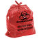 Sacos clínicos vermelhos do desperdício de LLDPE,” sacos de eliminação de resíduos 30*36 médicos
